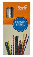 Sarff 8 mm Siyah Delux Plastik Spiral 100 Adet - 1