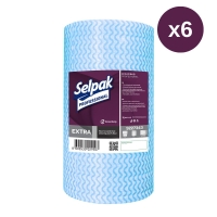 Selpak Professional Extra Mavi Temizlik Bezi 100 Lü 6 Paket - 1