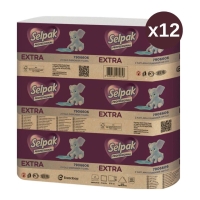 Selpak Professional Extra Z Katlama Dispenser Havlu Kağıt 200 Yaprak x 12 Li - 2