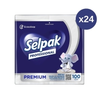 Selpak Professional Premium Garson Katlama Peçete 33x33 100 Lü 24 Paket - 1