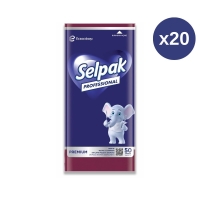 Selpak Professional Premium Garson Peçete 40x40 50 Li Bordo 20 Paket - 1
