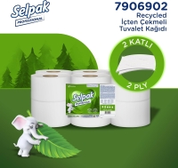 Selpak Professional Recycled İçten Çekmeli Tuvalet Kağıdı 12 Li 120 Mt - 2