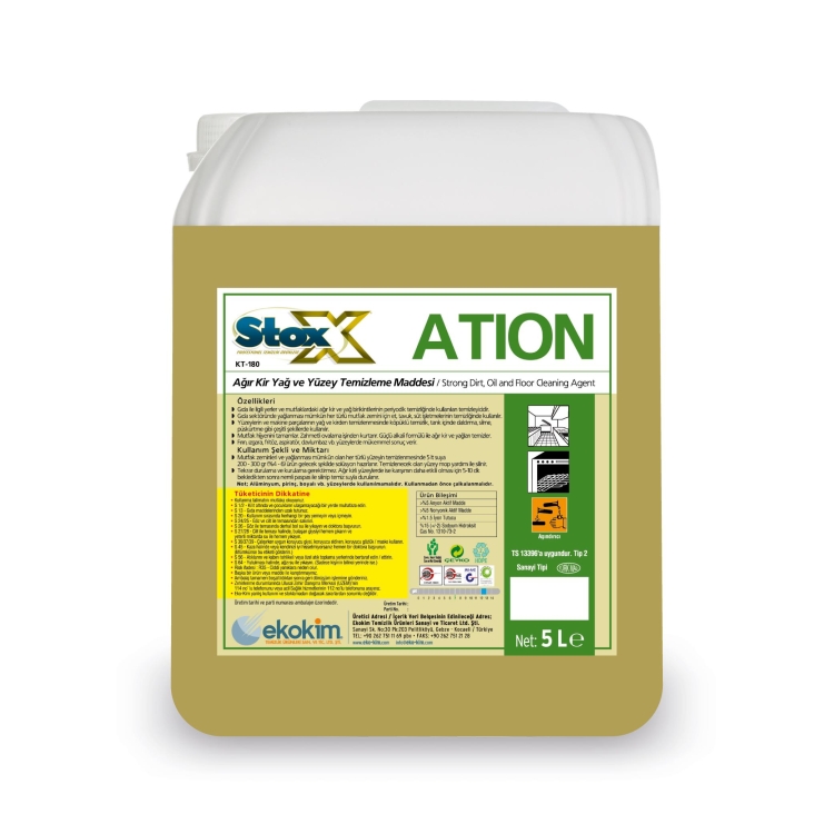 Stox Ation KT-180 Bakterisit Ağır Kir ve Yağ Sökücü 5 Kg 