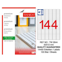 Tanex Lazer Etiket TW-2644 35x12 mm 100 Adet - 1
