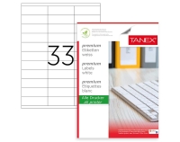 Tanex TW-2133 Kuşe Lazer Etiket 70×25 mm 100 Adet - 1