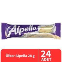 Ülker Alpella 3gen Beyaz Çikolatalı Gofret 28 Gr 24 Adet - 1