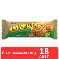 Ülker Hanımeller Fındıklı Bisküvi 82 Gr 18 Adet - 1