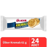 Ülker Kremalı Sandviç Bisküvi 61 Gr 24 Adet - 1