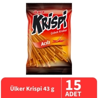 Ülker Krispi Acılı Çubuk Kraker 43 Gr 15 Adet - 1