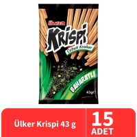 Ülker Krispi Baharatlı Çubuk Kraker 43 Gr 15 Adet - 1