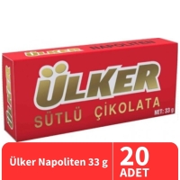Ülker Napoliten Sütlü Çikolata 33 Gr 20 Adet - 1