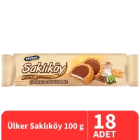 Ülker Saklıköy Çikolatalı ve Sütlü Kremalı Bisküvi 100 Gr 18 Adet - 1