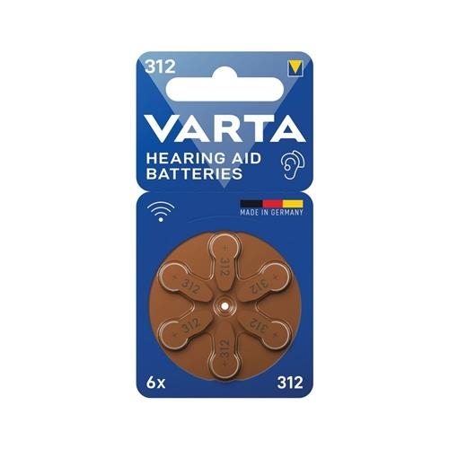 Varta 312 Numara Kulaklık İşitme Cihazı Pili 6 Lı 