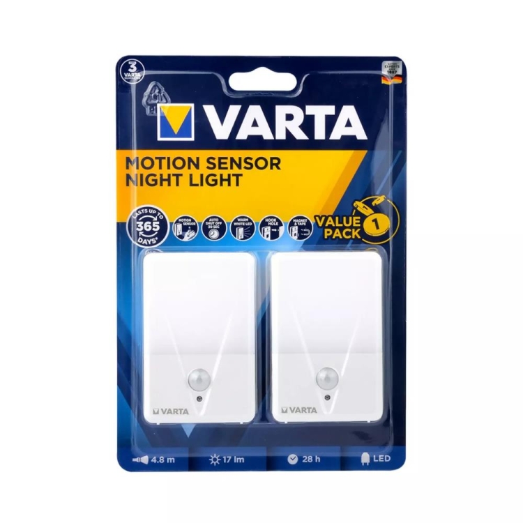 Varta Hareket Sensörlü Led Gece Lambası 2 Li 