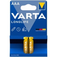 Varta Longlife İnce AAA Alkalin Pil 2 Li - 1