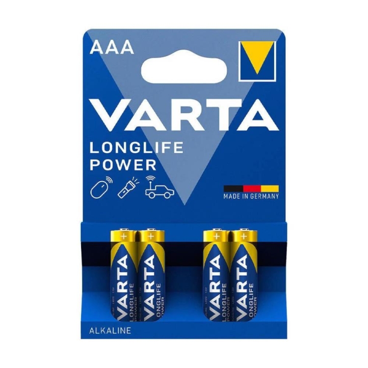 Varta Longlife Power İnce Alkalin Pil AAA 4 Lü 