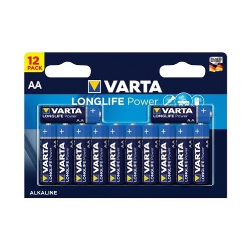 Varta Longlife Power Kalem Alkalin Pil AA 12 Li 