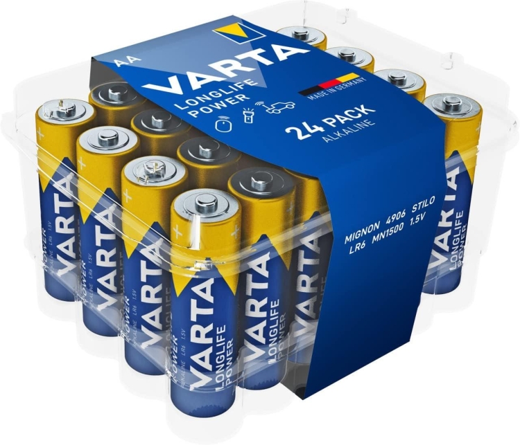Varta Longlife Power Kalem Alkalin Pil AA 24 Lü 