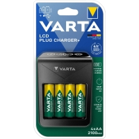 Varta Plug Ekranlı Pil Şarj Cihazı 4 Pil Hediyeli - 1