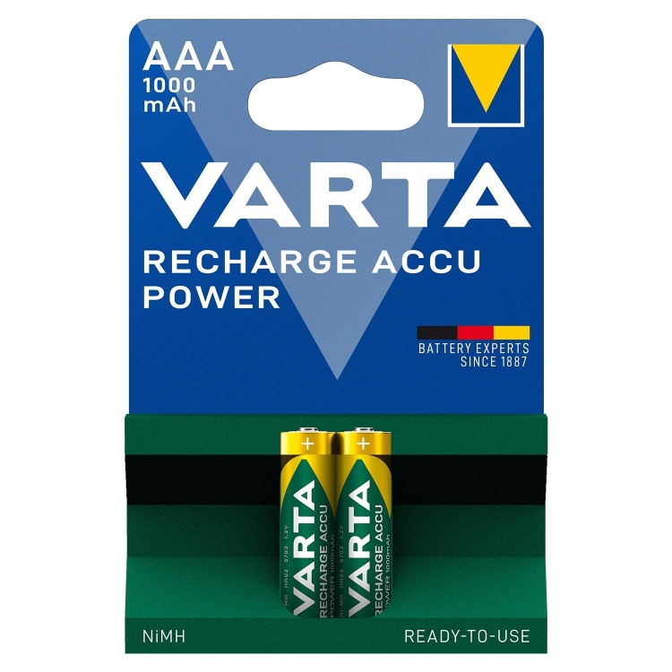 Varta Şarj Edilebilir İnce Pil AAA 1000 Mah 2 Li 