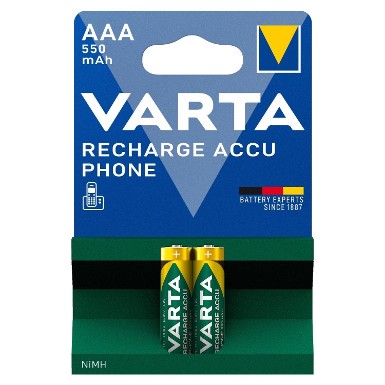 Varta Şarj Edilebilir İnce Pil AAA 550 Mah 2 Li 