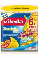 Vileda Mikrofiber Temizlik Bezi 6 Lı Eko Paket - 1