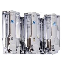 Xinda ZYQ138T Sıvı Sabun Dispenseri Plastik 380 Ml 3 Lü Krom - 1