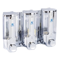 Xinda ZYQ138T Sıvı Sabun Dispenseri Plastik 380 Ml 3 Lü Silver - 1